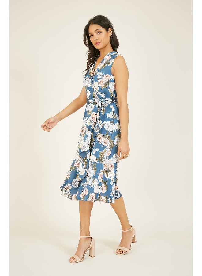MELA LONDON Floral Ruffle Dress - Image 1