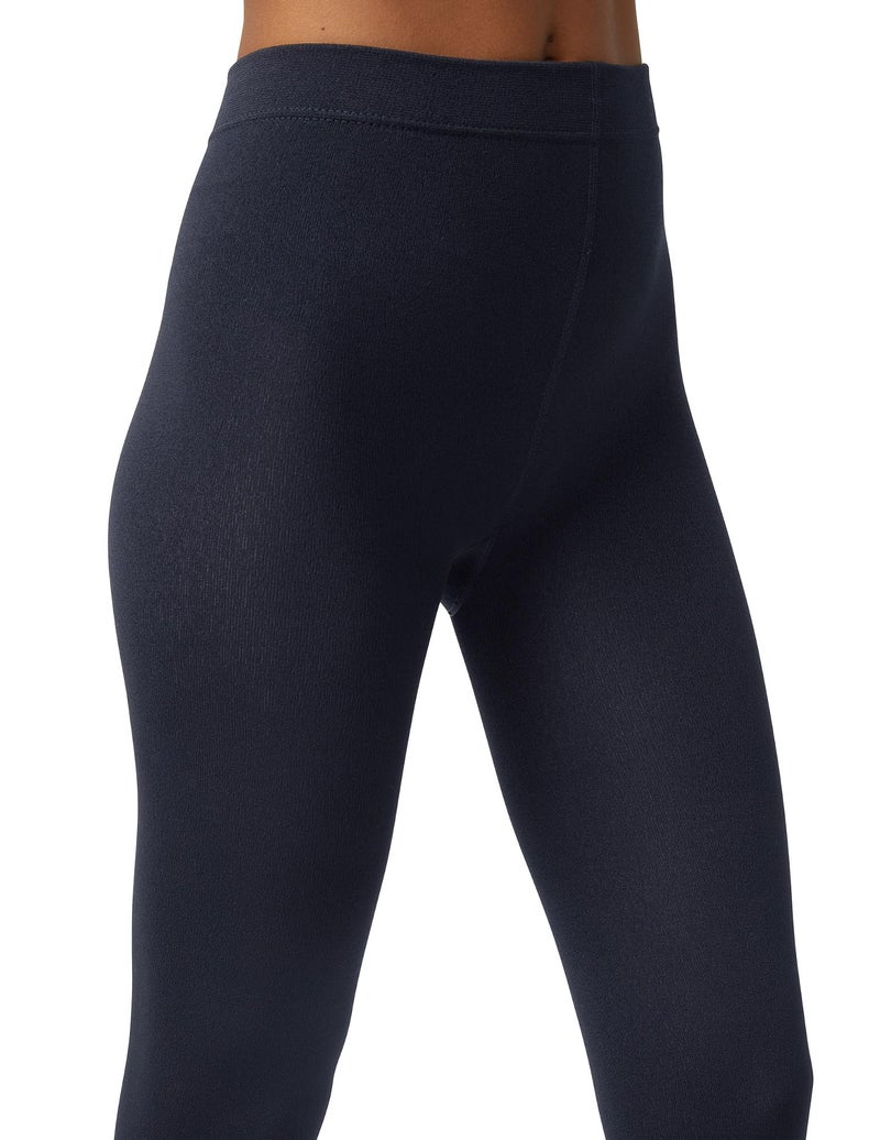 HUE Women's Sweater Tights, Graphite Heather Flat Knit, Small-Medium - Image 2