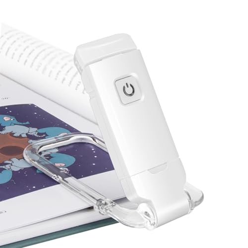 Niwlix Book Reading Light with Clip for Night Reading for Students USB Charging Portable Foldable, Warm and Cool Colors with Eye Protection Feature, 3 Adjustable Brightness Levels, Clip-on Book Lamp - Image 1