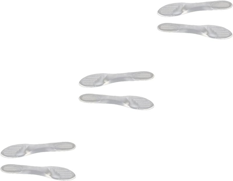 cheekyglo 3pcs Pair Flexible Relieving A Shoe Sore Inserts Gel Heel Transparent Insoles for High of Feet - Image 1