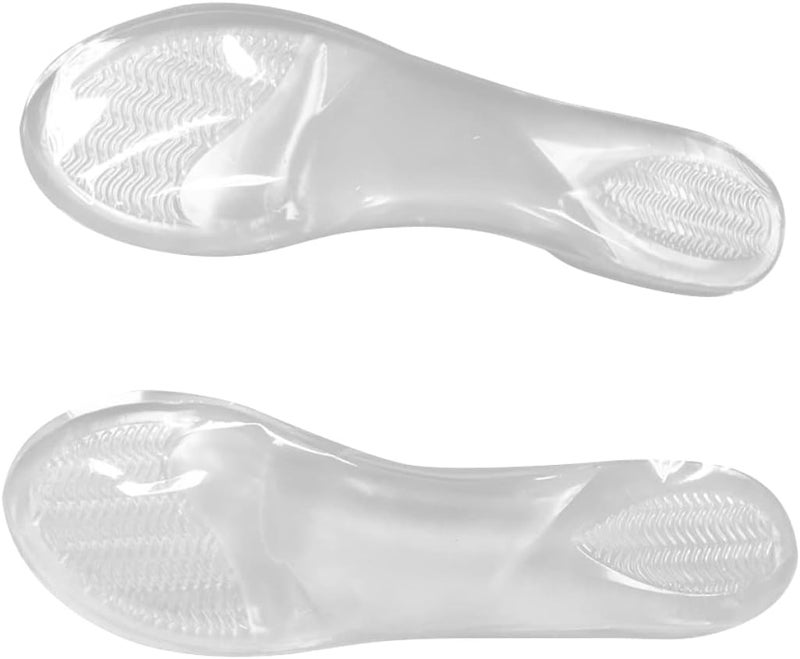 cheekyglo 3pcs Pair Flexible Relieving A Shoe Sore Inserts Gel Heel Transparent Insoles for High of Feet - Image 3