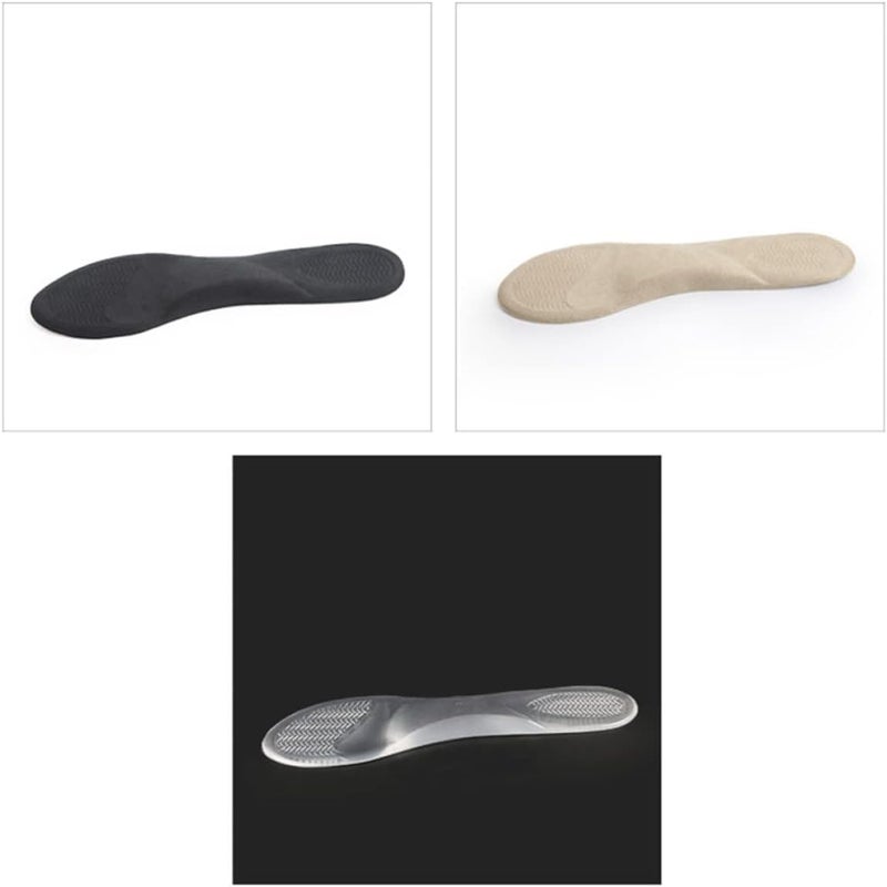 cheekyglo 3pcs Pair Flexible Relieving A Shoe Sore Inserts Gel Heel Transparent Insoles for High of Feet - Image 4