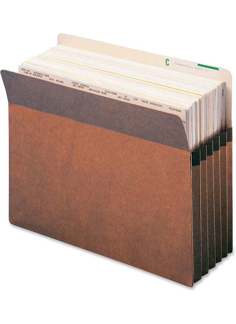 Smead Smead File Pocket StraightCut Tab 514 Expansion Letter Size Redrope 50 per Carton 73810  - Image 3