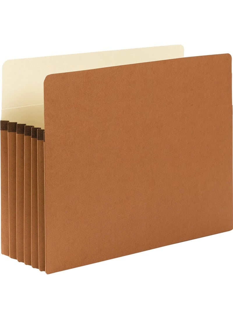 Smead Smead File Pocket StraightCut Tab 514 Expansion Letter Size Redrope 50 per Carton 73810  - Image 1