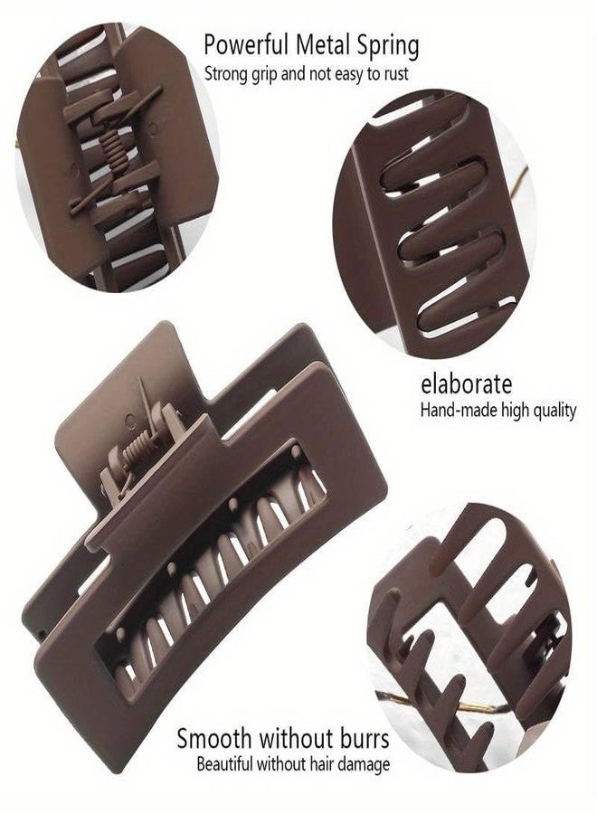 GLIMM Hair Claw Clips for Women Girls Strong Hold Clamps for Thick & Thin Hair, Matte Nonslip Jaw Clips, Neutral Clutures, Everyday Styling, Ponytail Holder, Multicolor 10PCS - Image 2