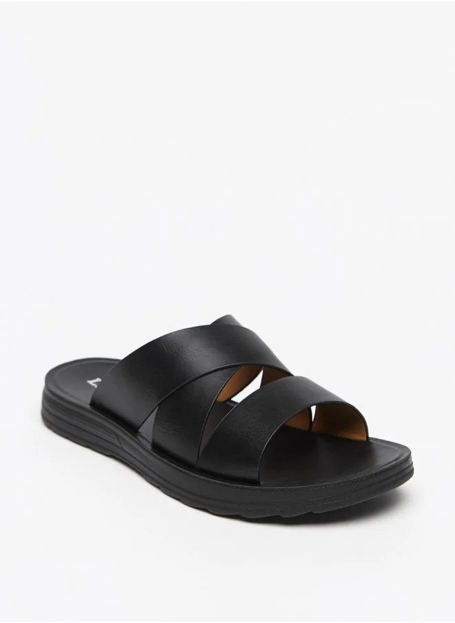 LBL by Shoexpress Men's Solid Slip-On Sandals