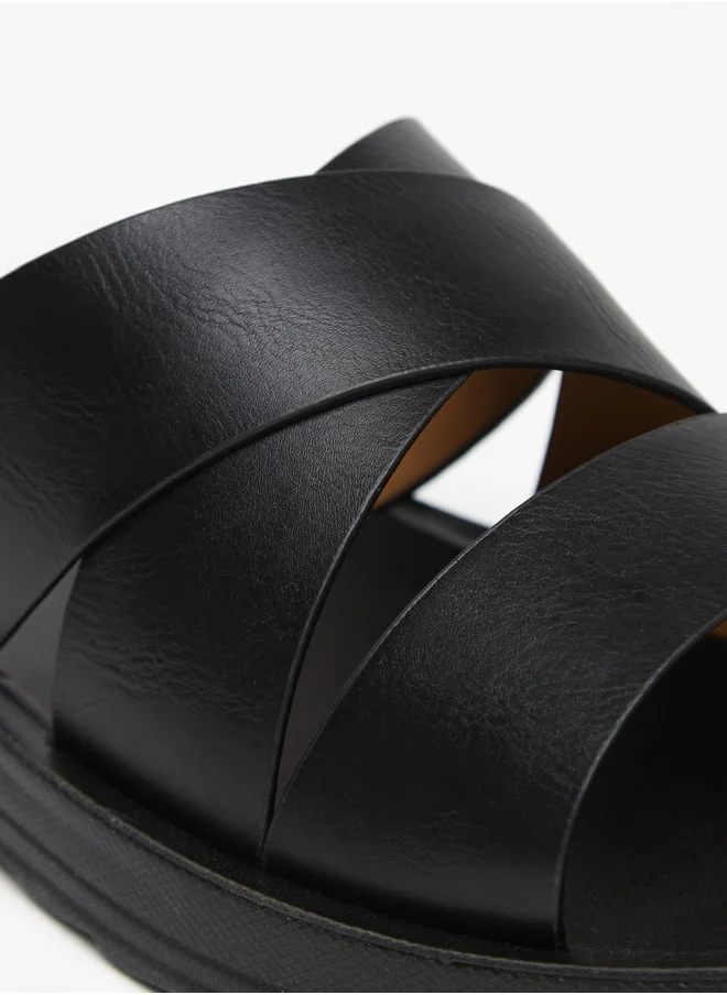 LBL by Shoexpress Men's Solid Slip-On Sandals