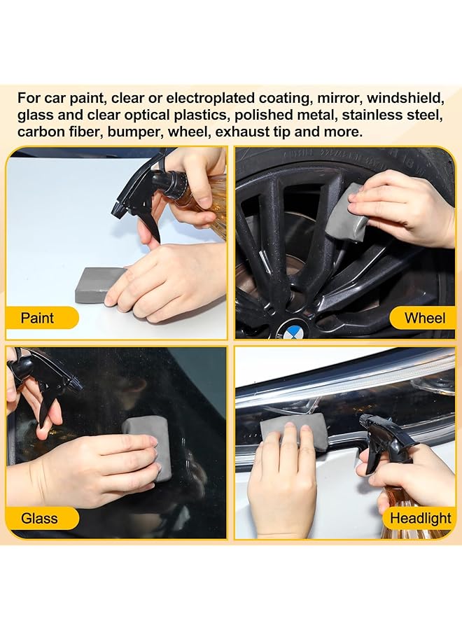 KASTWAVE Car Clay Bar, Premium Grade No Scratch Magic Clay Bar, Detailing Cleaner Kit Glass Deatil Cleaning, With Washing And Adsorption Capacity, For Auto Suv,Rv,Truck (4 Pack 400G) - Image 3