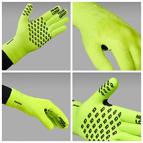 GripGrab Waterproof Knitted Thermal Cycling Gloves Anti-Slip Winter Bicycle Gloves Windproof Knit Full Finger Bike Gloves - Image 3