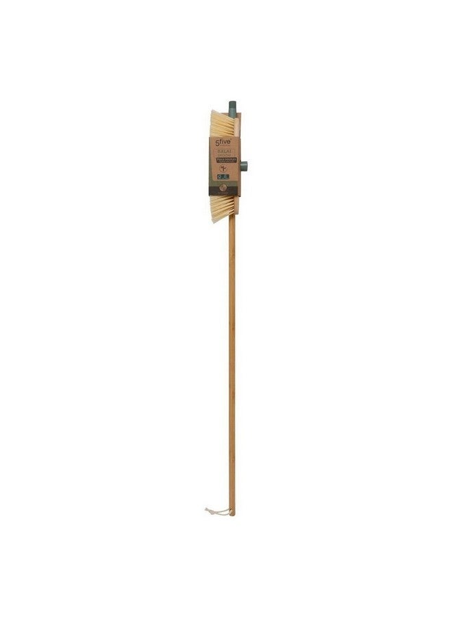 Five Simply Smart Wood & Clean Broom with Bamboo Handle Brown 131 x 6 x 32 cm 141372 - Image 3