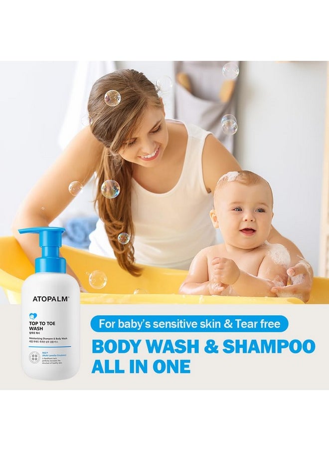 Atopalm ATOPALM Top to Toe Baby Wash & Shampoo, Sulfate-Free, pH Balanced, Head to Toe Bath, 10.1 Fl Oz, 300ml  - Image 2