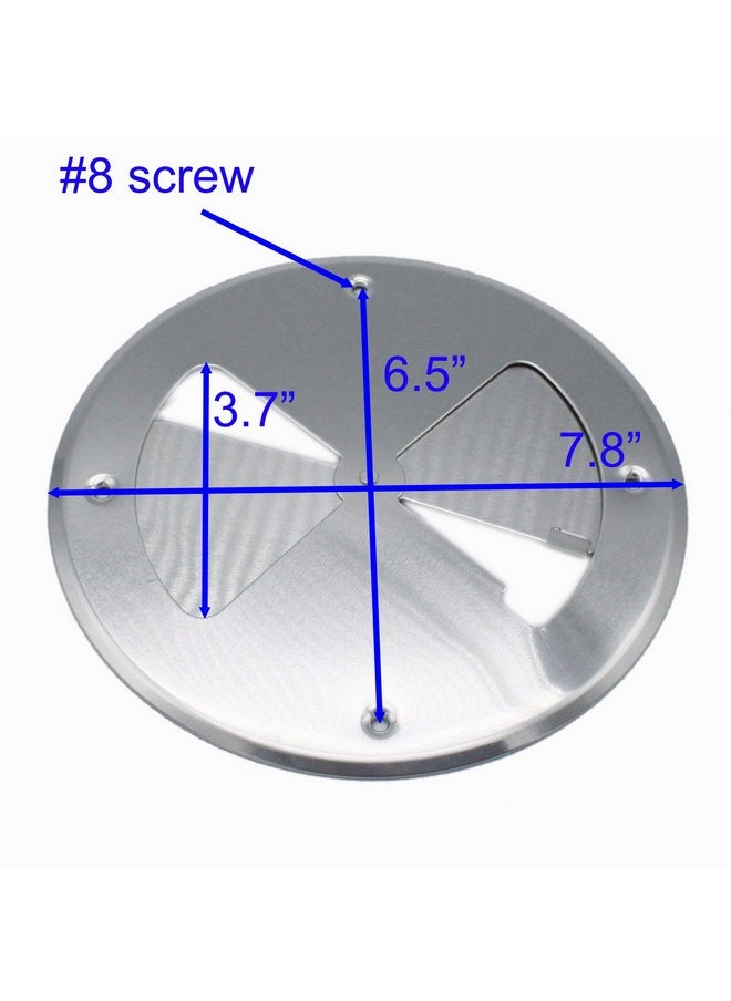 X-Haibei X-Haibei Round Butterfly Ventilator Vent Cover Aluminum Dia. 7.8 inch for Marine Boat Trailer  - Image 5