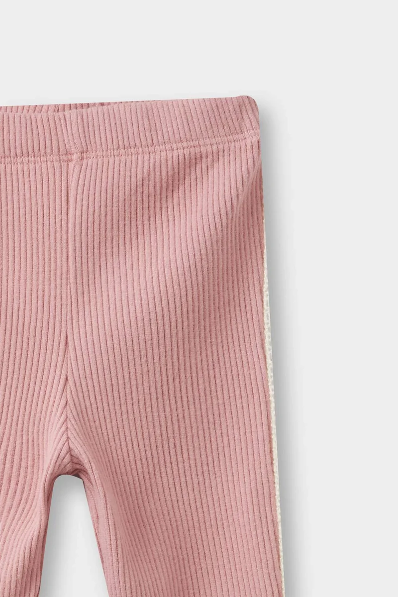 DeFacto Baby Girl Ribbed Camisole Bow Detail Leggings