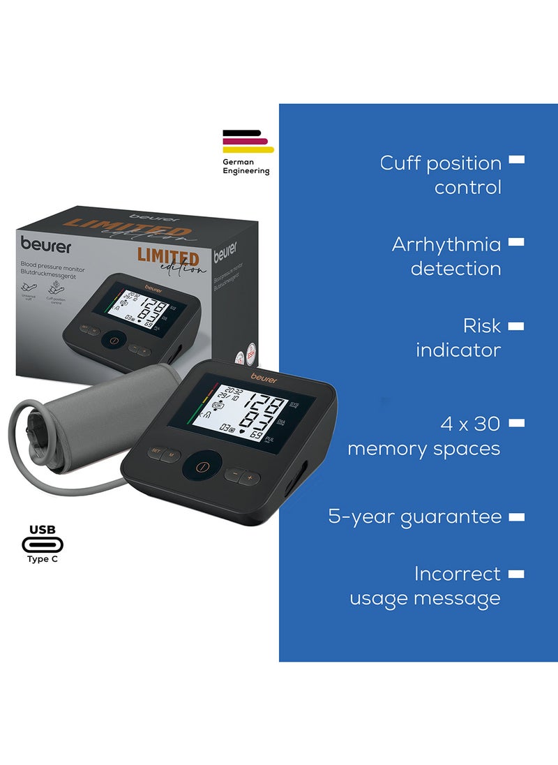 Beurer - BM 27+ Limited Edition Upper Arm Blood Pressure Monitor Fully Automatic Measurement Universal Cuff Irregular Heartbeat Detection 4 User Profiles - Image 1
