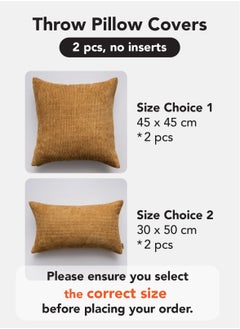 a moment Mustard Yellow Chenille Cushion Cover Throw Pillow Covers Pack of 2 Modern Decorative Throw Pillow Covers Farmhouse Cross Throw Pillow Covers  - Image 5