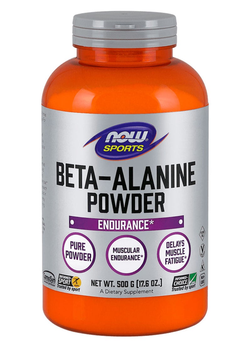 now Beta Alanine 100% Pure Powder 500 g - Image 1
