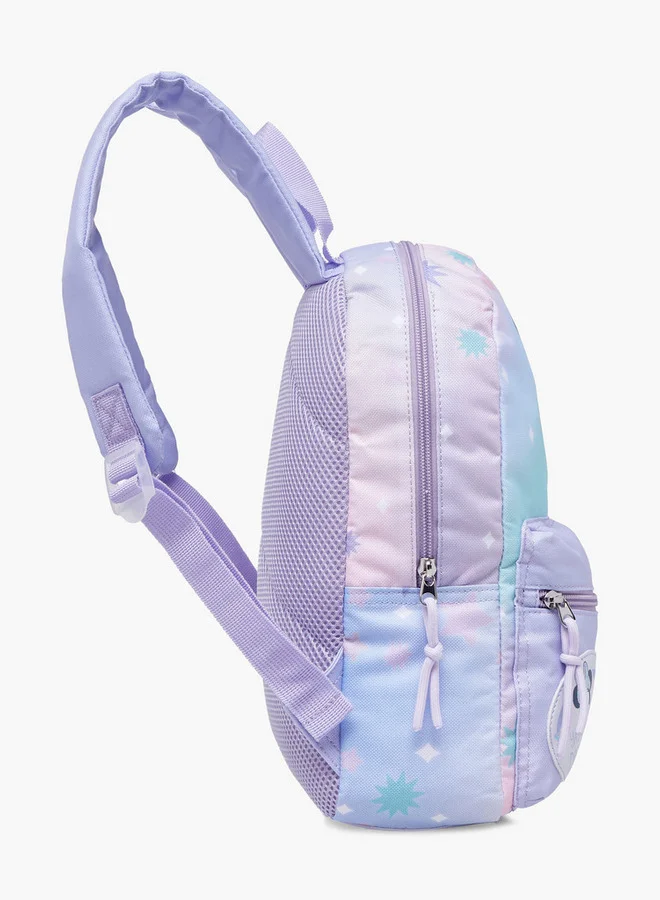 Disney Girls Minnie Mouse Print School Backpack with Adjustable Shoulder Straps and Zip Closure - 33x25x10 cm