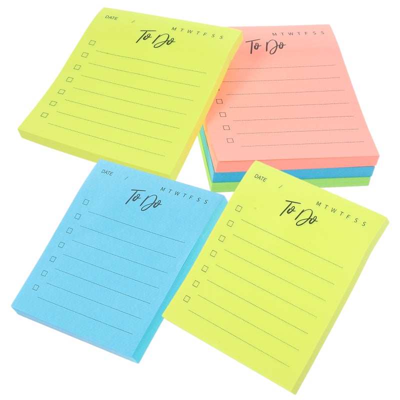 6Pcs Student Memo Pad Adhesive Notepads Note Taking Notepads Adhesive Memo Note - Image 1