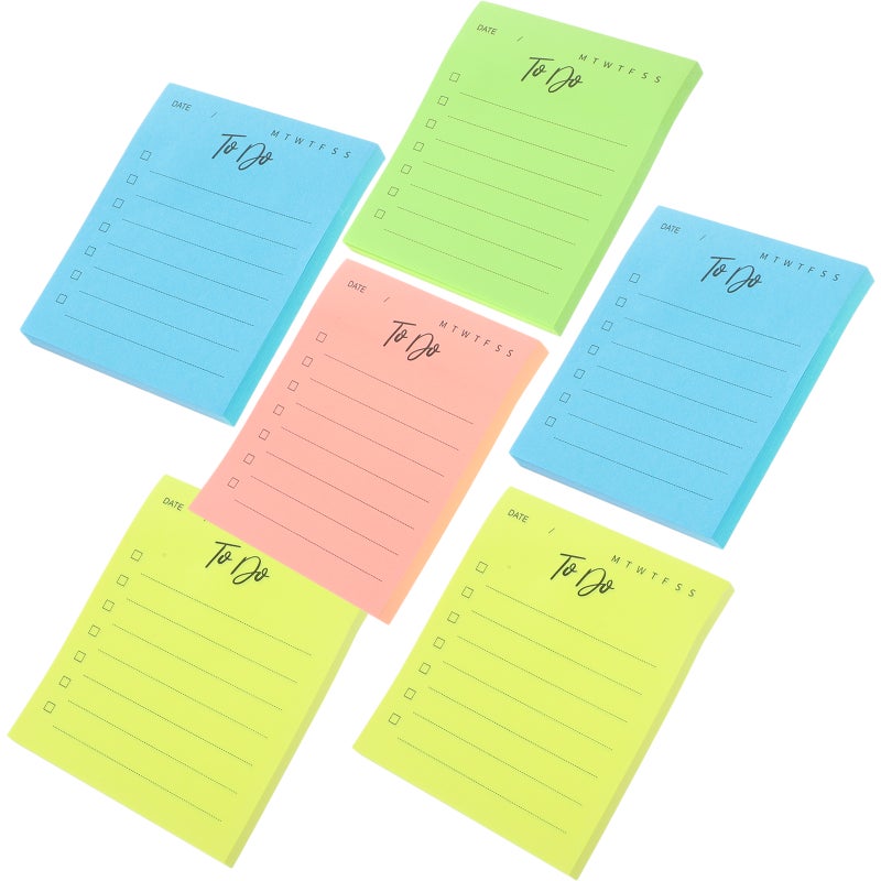 6Pcs Student Memo Pad Adhesive Notepads Note Taking Notepads Adhesive Memo Note - Image 4