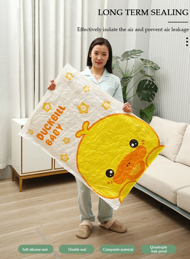 DUNISO Vacuum Storage Bags with Electric Pump- Pack of 10 (2 Jumbo + 2 Large + 2 Medium + 4 Small) Reusable Compression Bags Space Saver for Packing, Clothes, Comforters, Blankets - Image 5