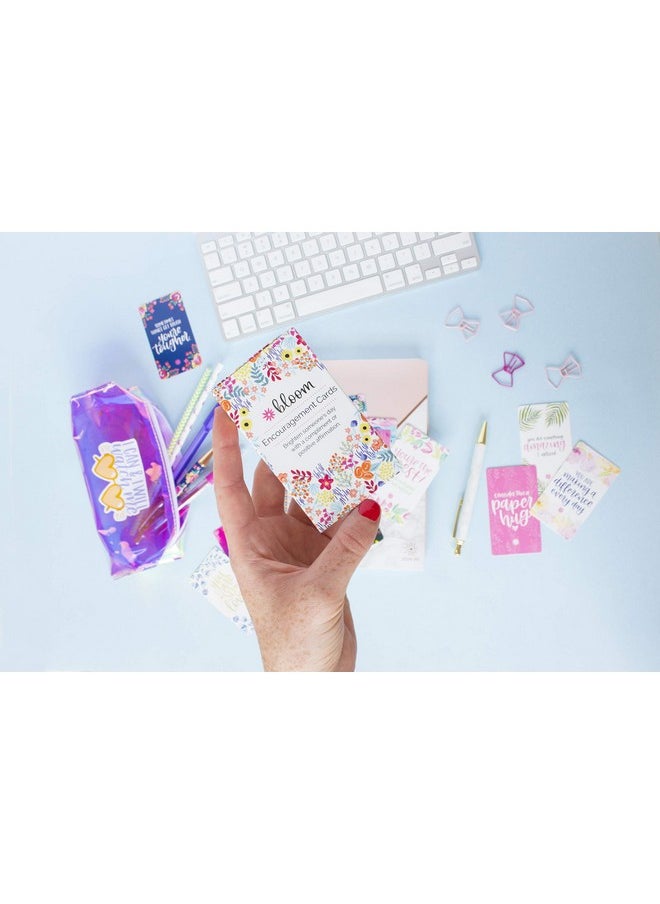bloom daily planners - Encouragement Card Deck Cute Inspirational Quote Cards Just Because Cards Set Of Thirty 2" X 3.5" Cards Assorted Designs - Image 1