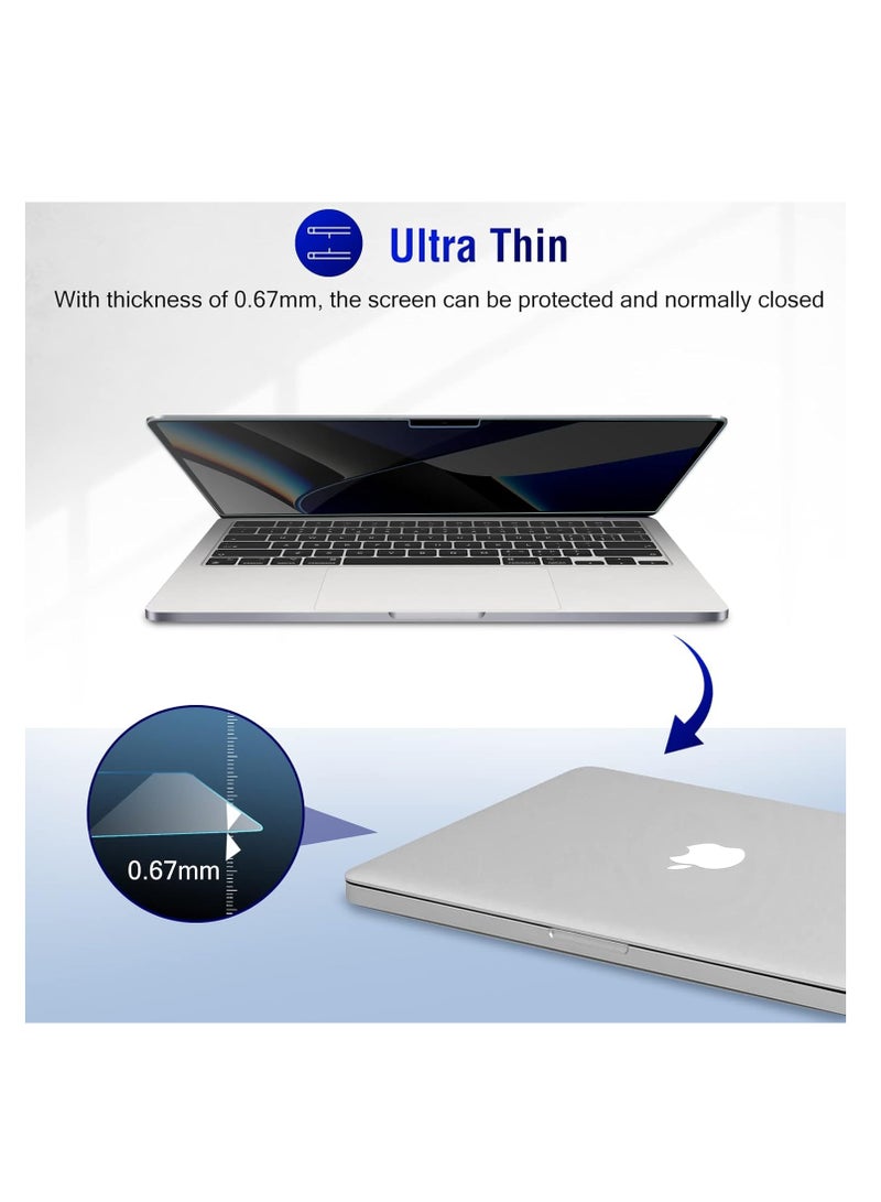 Magnetic Privacy Screen for MacBook Pro 14 Inch(2021-2024 M1--M4) - Mac Privacy Filter Screen Protector Anti-Scratch, Removable, Snap-On, Anti Glare Blue Light Screen Protector (A3112/A3185/A3401/A2442/A2779/A2918/A2992) - Image 5