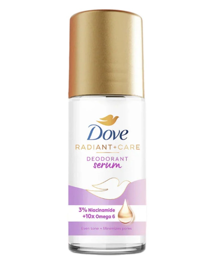 Dove Radiant + Care Deodorant Serum 45ml – 3% Niacinamide + 10X Omega 6, Brightening, Nourishing Care & Long-Lasting Freshness - Image 3