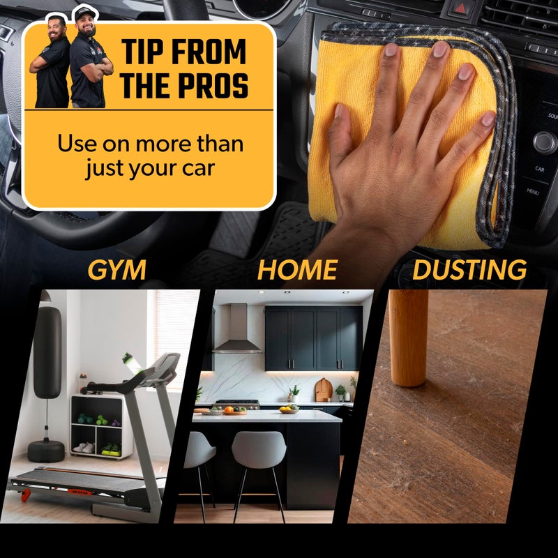 Chemical Guys Professional Grade Premium Microfiber Towels for Cars, Gold, 16" x 16", Ultra-Soft and Scratch-Free Car Detailing Cloths for Trucks, Motorcycles, and More - 12 Pack - Image 4