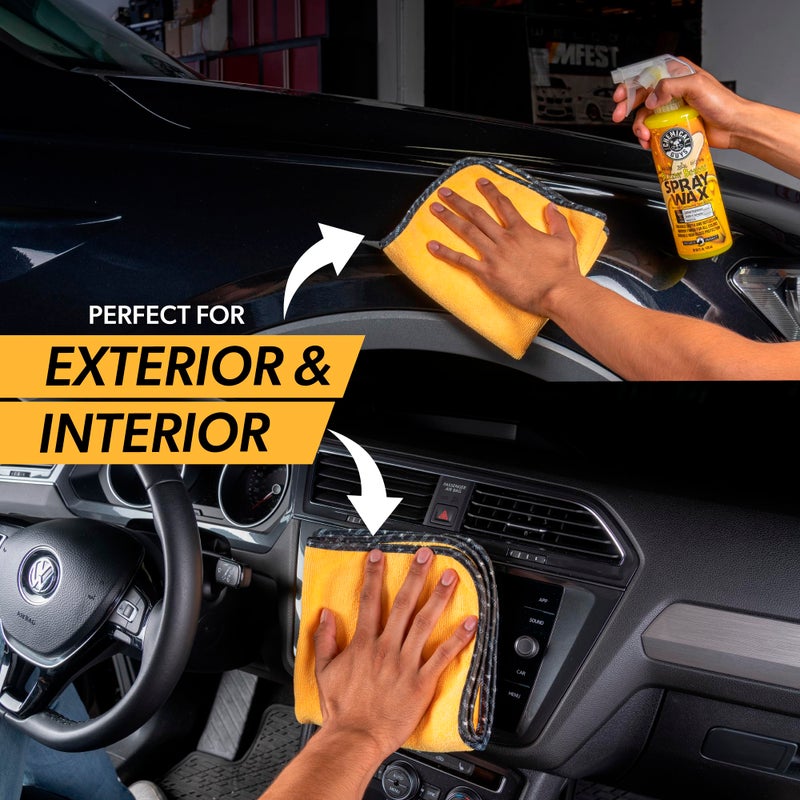 Chemical Guys Professional Grade Premium Microfiber Towels for Cars, Gold, 16" x 16", Ultra-Soft and Scratch-Free Car Detailing Cloths for Trucks, Motorcycles, and More - 12 Pack - Image 5