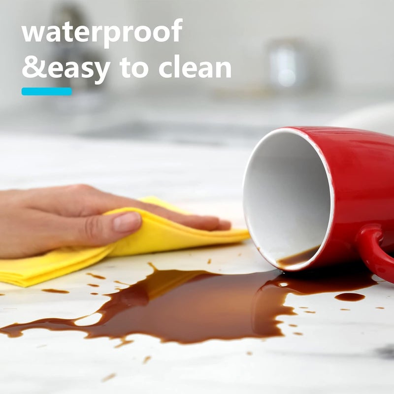 Eaasty 2 Sheets 0.3 mm Clear Plastic Vinyl Sheeting 54 x 36 Inch PVC Clear Vinyl Sheet Roll Protector Tablecloth Rectangular Table Pads for Dining Room - Image 4