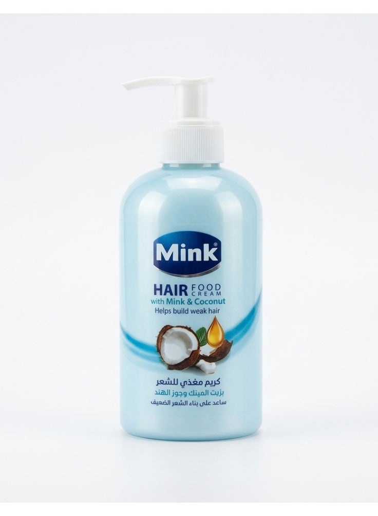 منك كريم مغذي للشعر بزيت المينك وجوز الهند - Image 1