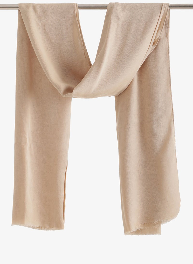 Carina Crinkle Fringed Scarf - Image 1