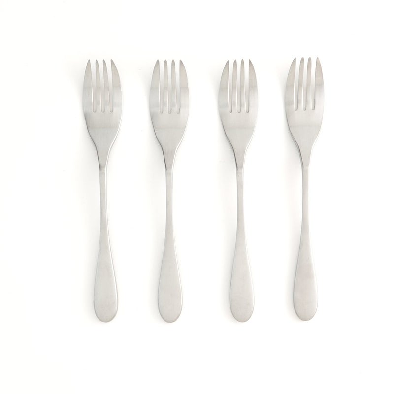 Knork Original Dinner Forks Stainless Steel 4 Piece Matte finish