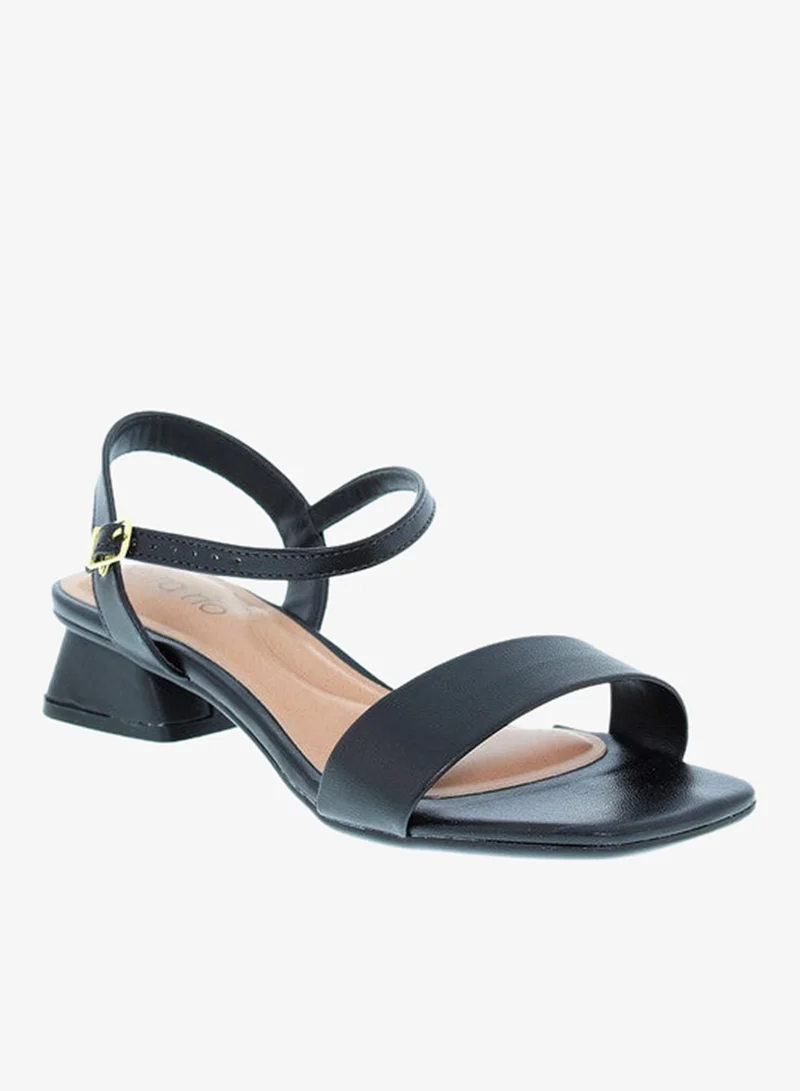 Beira Rio Ladies Low Heel Sandals Black | Made In Brazil