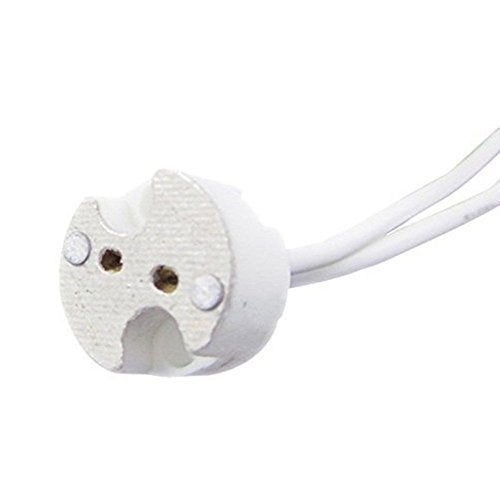 Bioluz LED 10 Pack MR16 Light Socket for Halogen and LED, fits All GU5.3 Sockets, Ceramic Base with Silicon Wire Also fits MR11 and G4 (Pack of 10) - Image 4