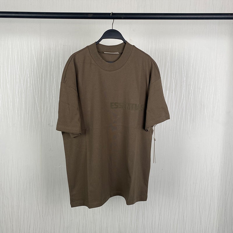 2022FW Short Sleeve T-shirt Velour Print FOG Essentials Medium Yellow Canary - Image 3