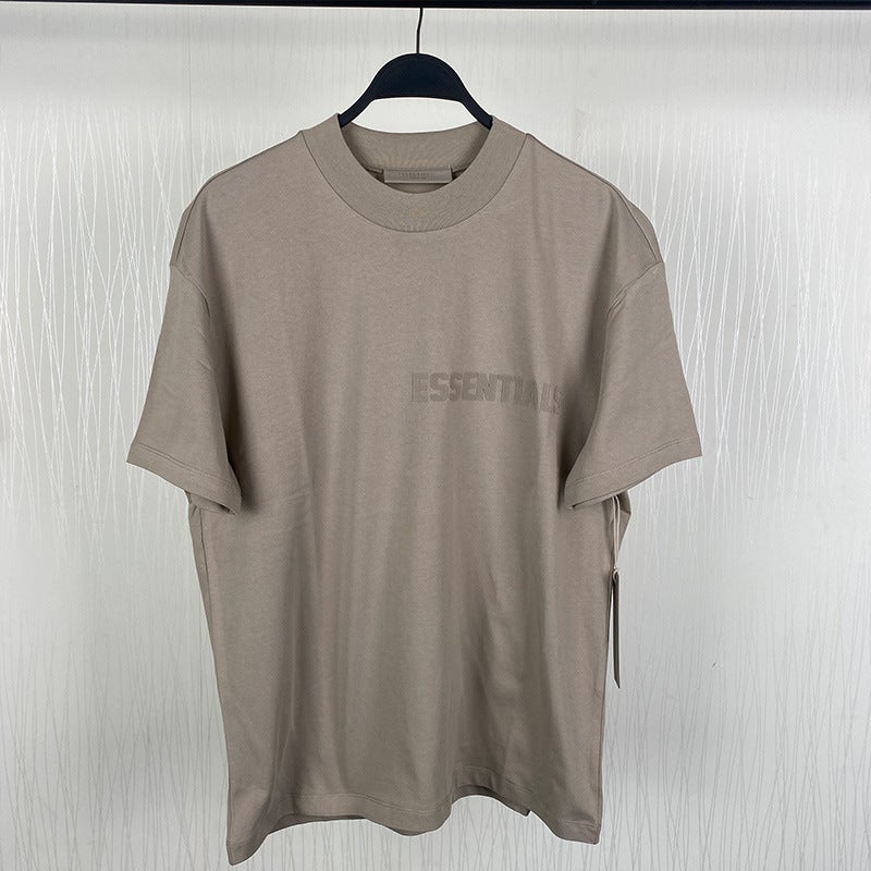 2022FW Short Sleeve T-shirt Velour Print FOG Essentials Medium Yellow Canary - Image 4
