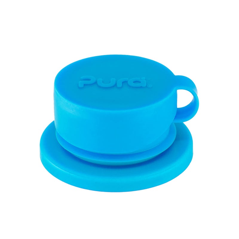Pura Sport Big Mouth Silicone Sport Top Lid PlasticFree SpillLeak Proof MedicalGrade Fits All Pura Bottle Aqua