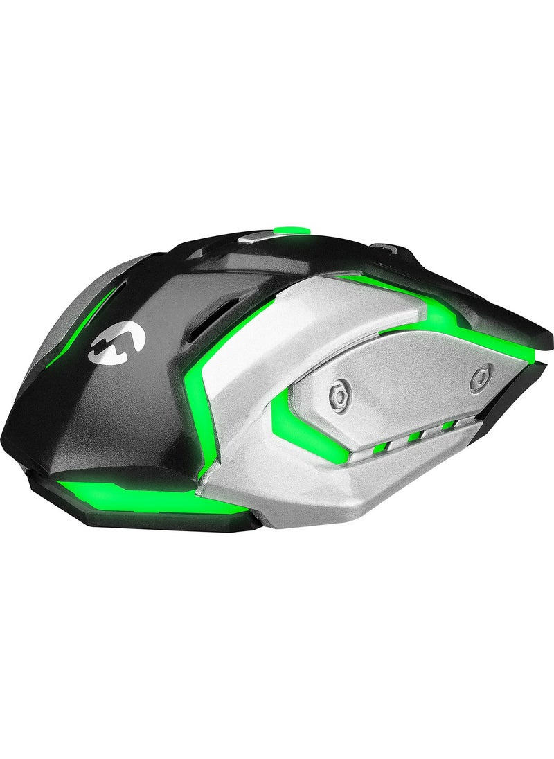 Everest SM-G72 Usb Black/Silver Backlit Gaming Mouse  - Image 4