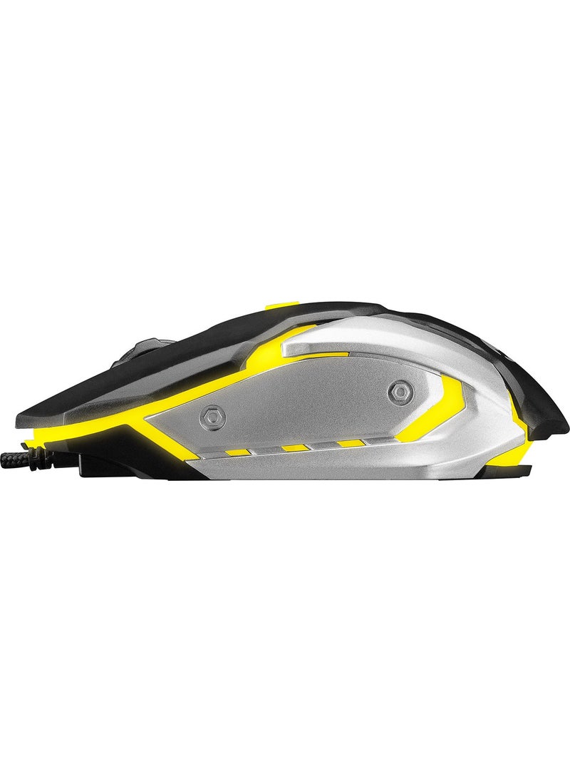 Everest SM-G72 Usb Black/Silver Backlit Gaming Mouse  - Image 3