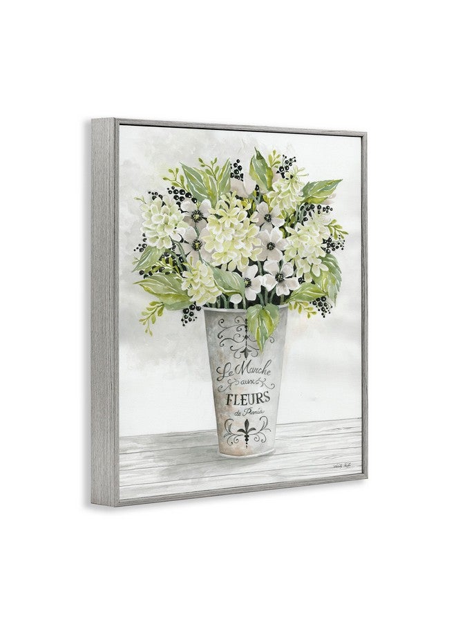 Stupell Industries French Floral Greenery Bouquet Parisian Charm Flowers Framed Giclee Art Design by Cindy Jacobs - Image 3