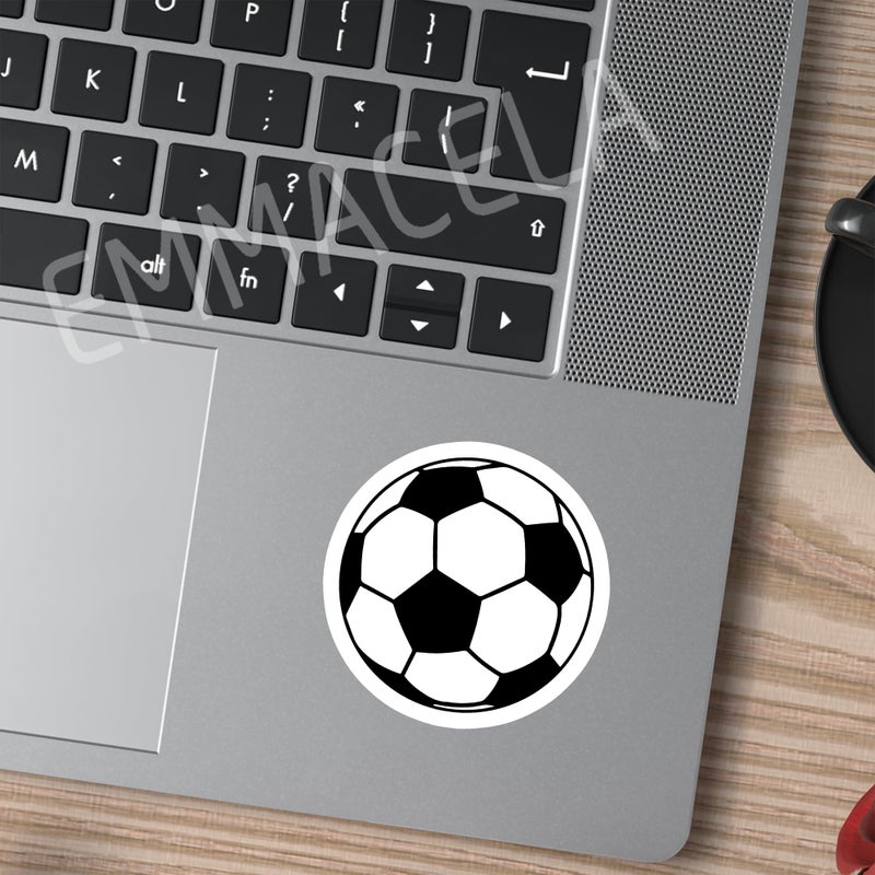 EMMACELA (3PCS) Soccer Ball Stickers â€“ Waterproof Vinyl Decals for Laptop, Water Bottle, Notebook, Phone, Gift for Soccer Players, Teams, Fans, Sports Stickers â€“ 3" x 3" - Image 4
