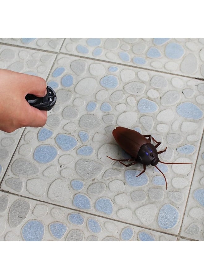 Tipmant Tipmant RC Cockroach Remote Control Car Vehicle Animal Toys Electronic Realistic Fake Big Insect Bug Glowing Eyes Kids Gift  - Image 2
