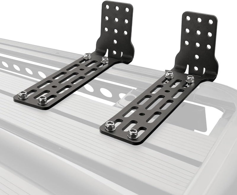 SAN HIMA SanHima Pair Awning Mounting Brackets - Extended L-Brackets for Roof Rack Cross Bars - Image 1