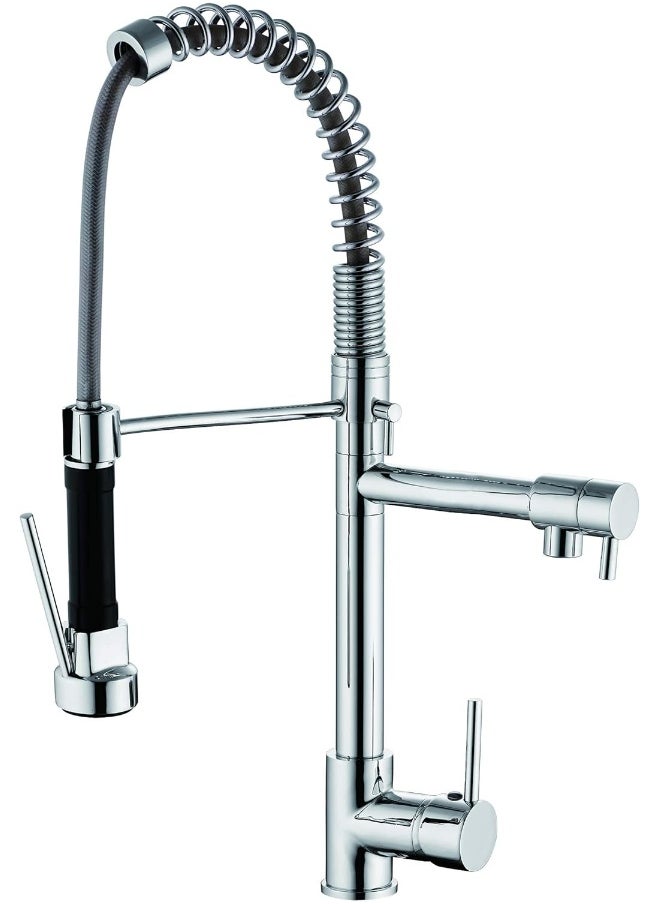 Hesanit Deck Mounted Kitchen Mixer With Sprayer - Chrome Single Handle Pull Down - pzsku/ZB0757337F7934CD3D5C7Z/45/_/1740037267/d5ef5cac-11aa-47e0-8288-d8c06d515223