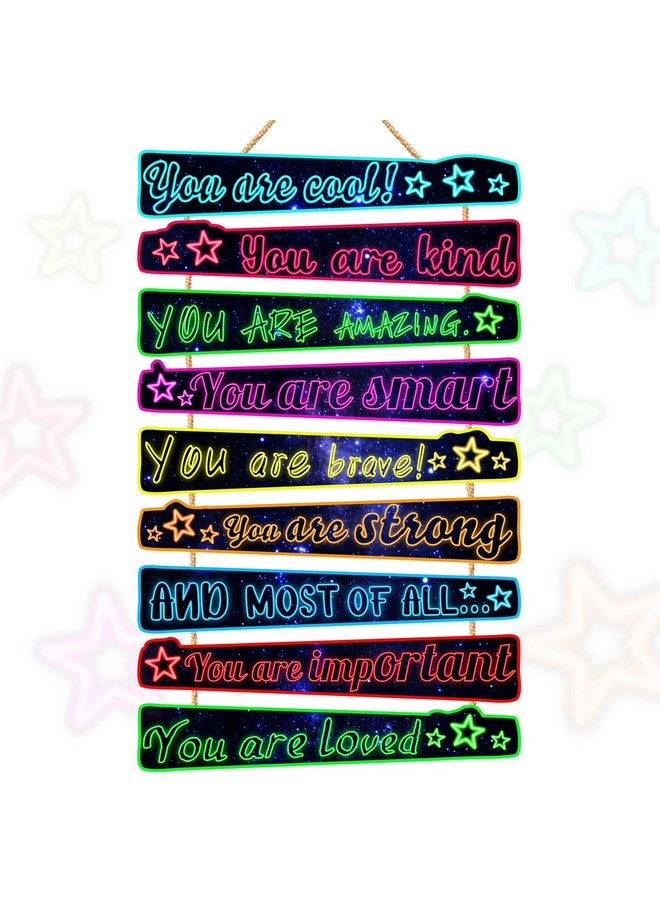 HATARU 9PCS Gaming Wall Decor Game Room Wood Art Sign for Boys Room Decoration You Are Quotes Sign Neon Inspirational Wall Sign Gamer Hanging Plaque for Kids Gift Bedroom Playroom Teen Boy Gifts Wall Decor - Image 1
