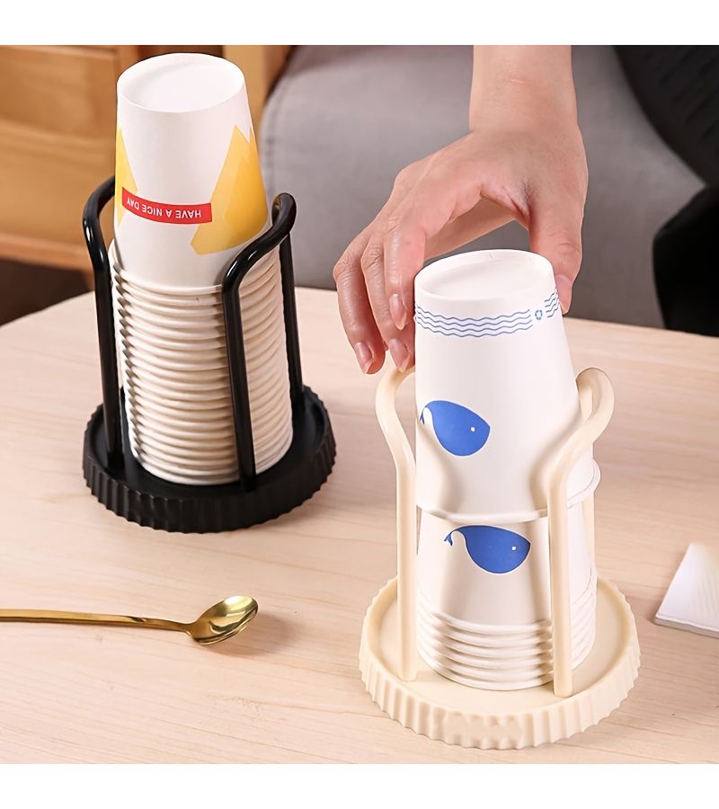 Black Paper Cup Holder For Home Table Organization - Image 2
