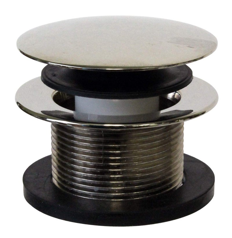 Westbrass D398R05 112 NPSM Coarse Thread Mushroom TipToe Bathtub Drain Stopper Polished Nickel