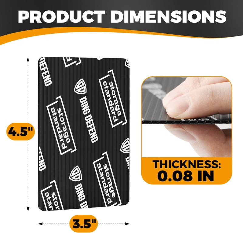 Storage Standard Ding Defend 110-Pack Trading Card Protector Shipping - 3.5 x 4.5 Inch Black Hobby Card Shipping Supplies w/Rounded Corners, Lightweight & Reusable for Raw Top Loaders, Semi-Rigids, Team Bags - Image 5