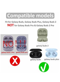 KASTWAVE 6 Pairs Silicone for Galaxy Buds 2 Ear Tips Earbuds, Soft Rubber Flexible Eartips Buds Wing Tips Fit in Case Compatible with Samsung Galaxy Buds 2 / Galaxy Buds Plus, Anti-Slip, S/M/L 3 Size - Black  - Image 2